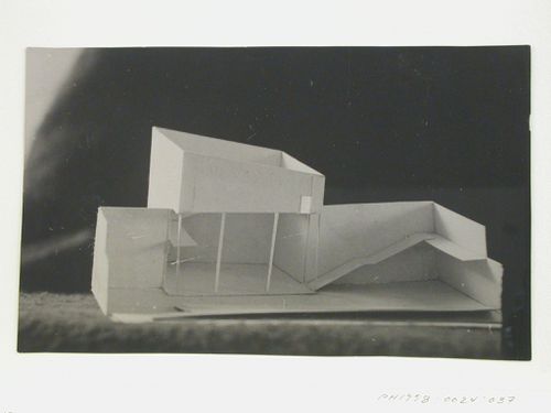 Photograph of a model for an exhibition building for an All-Union Palace of the Arts, Moscow