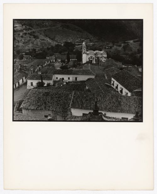 View of roof tops and a church, from Santa Prisca, Taxco de Alarcón, Mexico