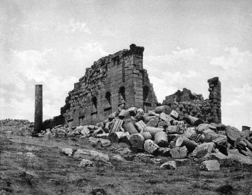View of an archeological site near the Dead Sea, Israel