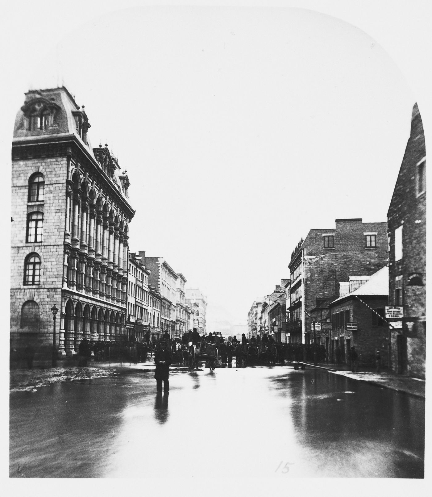 Spring Flood in McGill Street, Montréal