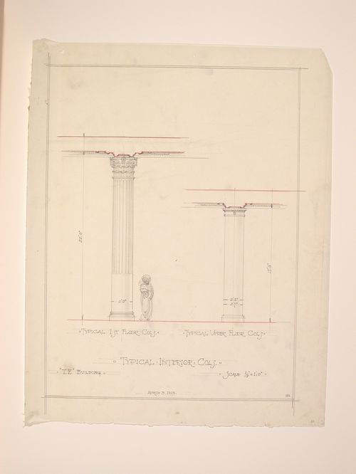 Eaton's Building, Toronto - Column details