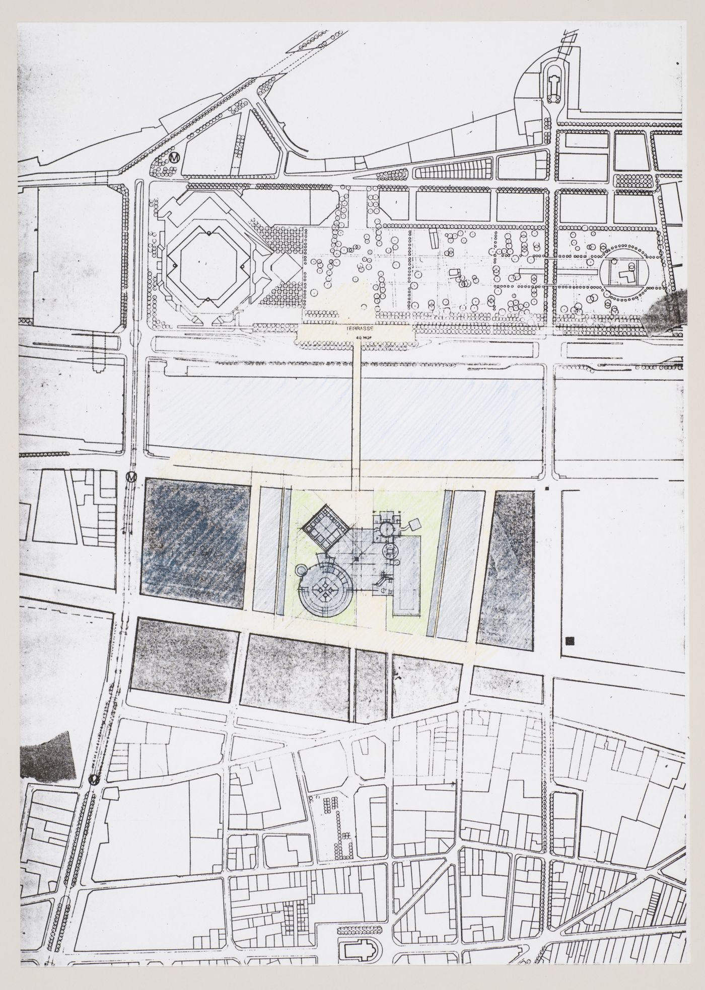 Bibliothèque de France, Paris, France: site plan