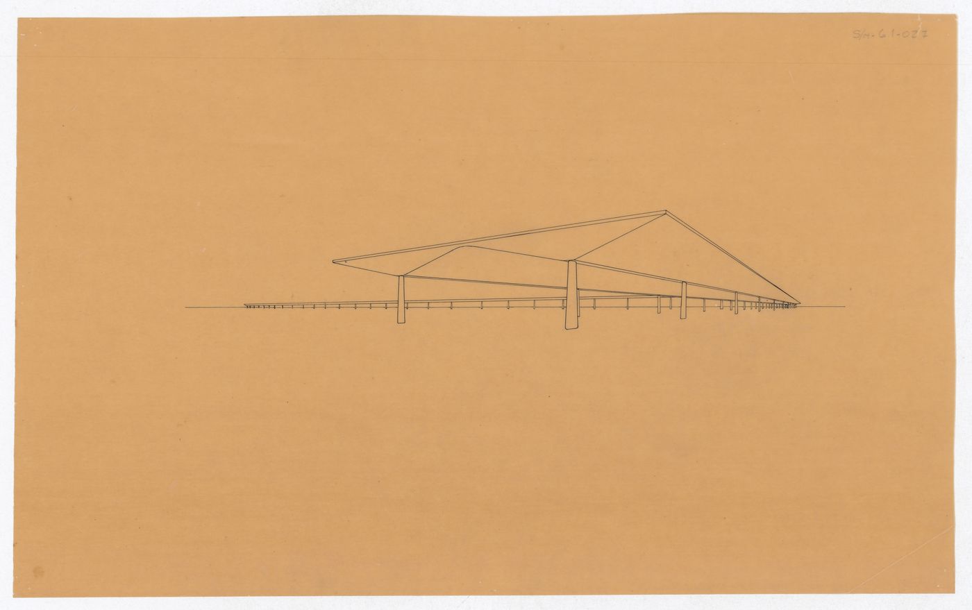 Perspective drawing for Aeropuerto, Buenos Aires, Argentina