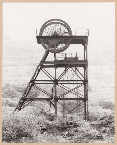 View of Shaft 1 minehead of the Great Western Colliery, Pontypridd, Wales