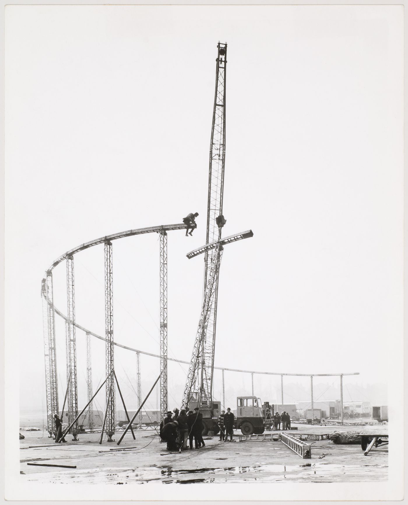 Hair Tent under construction, Amsterdam, Netherlands