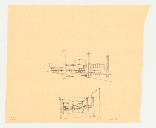 Perspective sketches for the Phoenix Municipal Government Center Competition