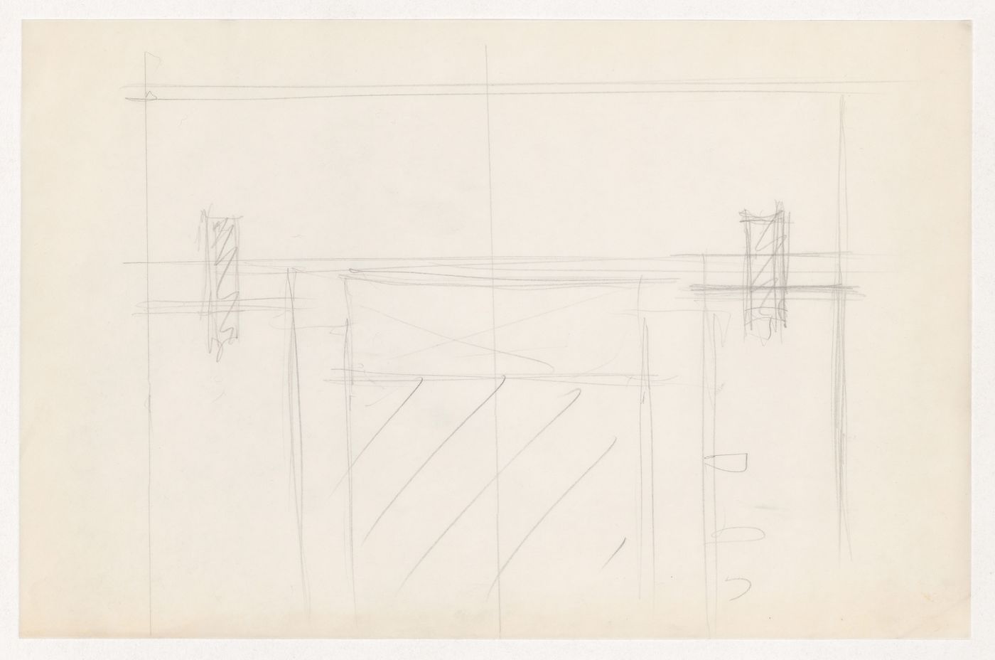 Sketch sectional detail for the Metallurgy Building, Illinois Institute of Technology, Chicago