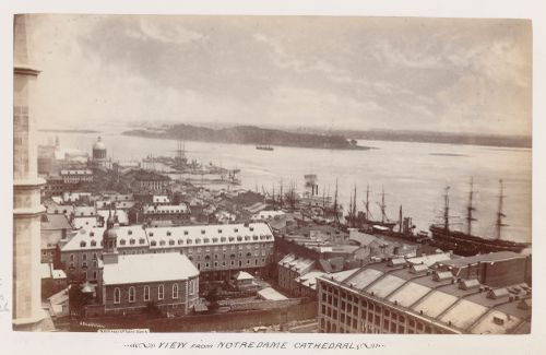 View from Notre Dame Cathedral, Montreal, Quebec, Canada