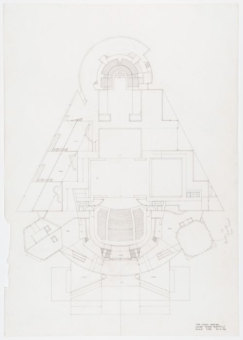 Lowry Centre, Salford, England: Lower foyer plan