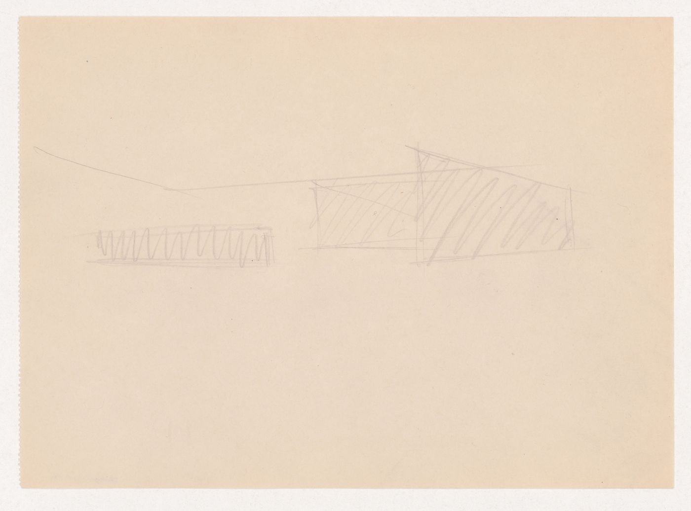 Interior perspective sketch for Museum for a Small City