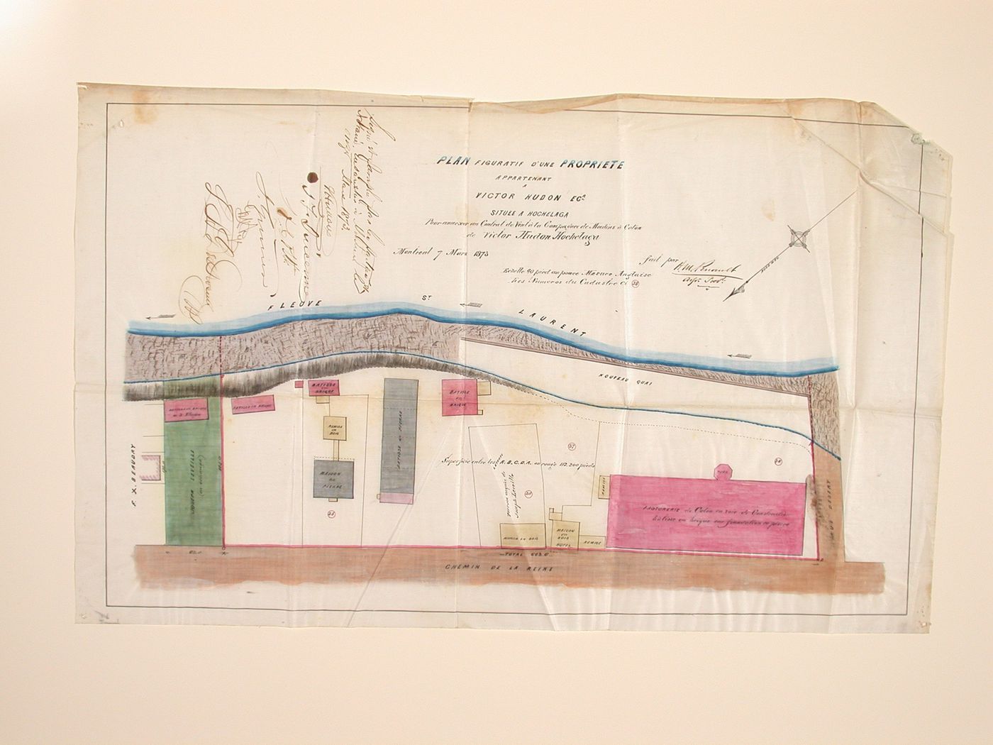 'Plan figuratif d'une propriete...' site plan