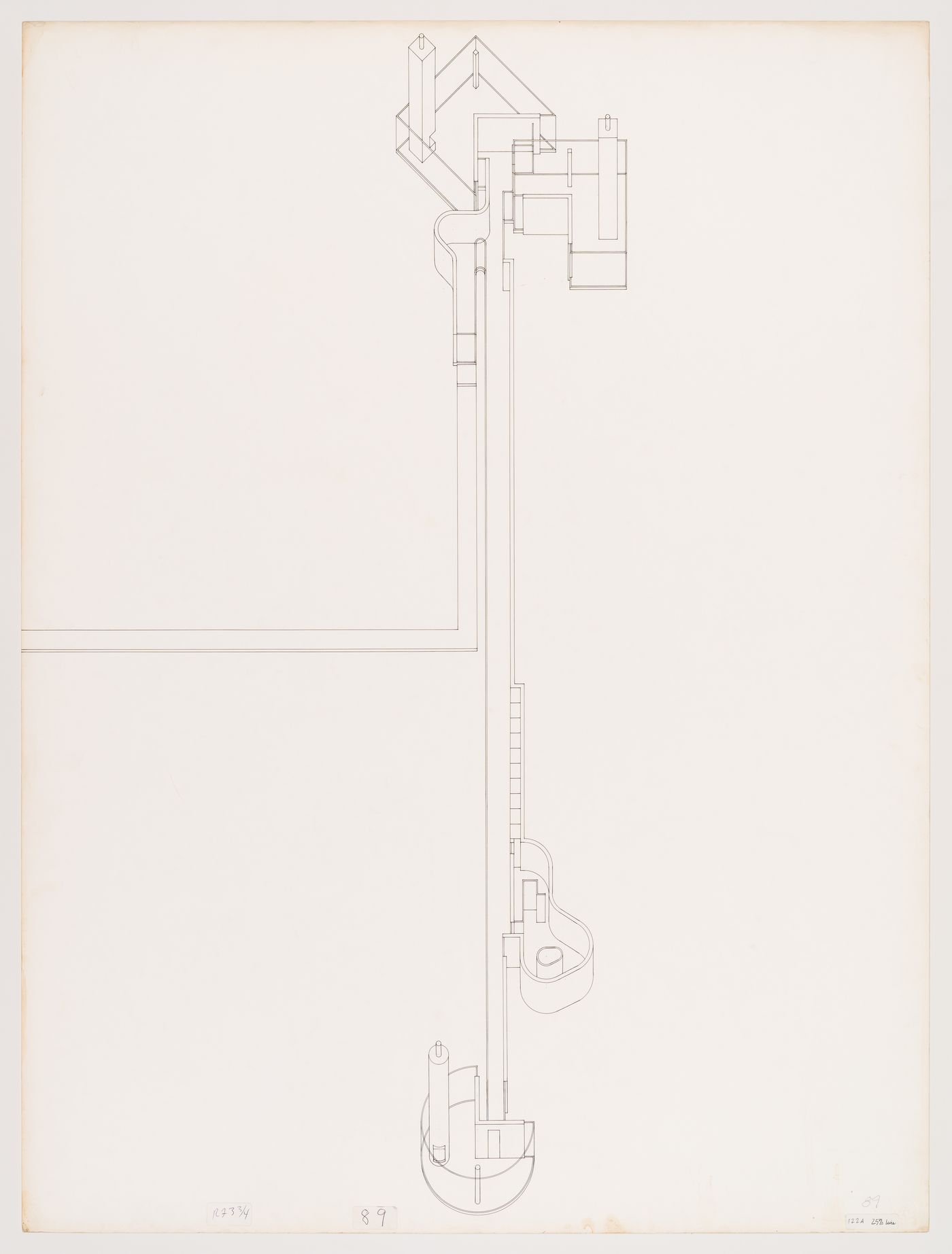 Axonometric for 3/4 House