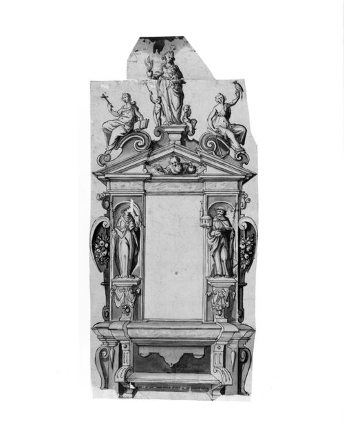 Perspective of an altarpiece