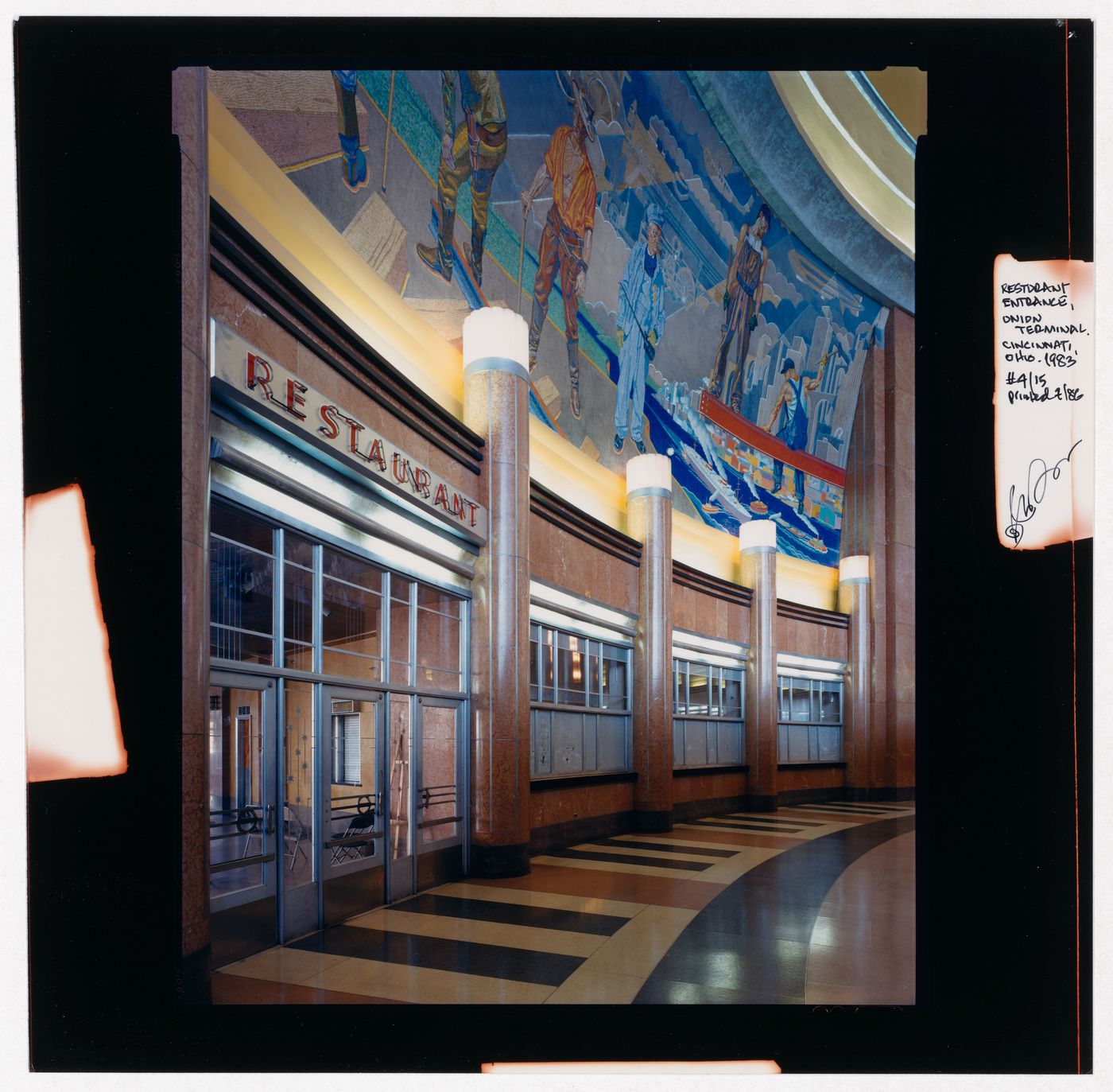 Restaurant entrance, Union Terminal, Cincinnati, Ohio