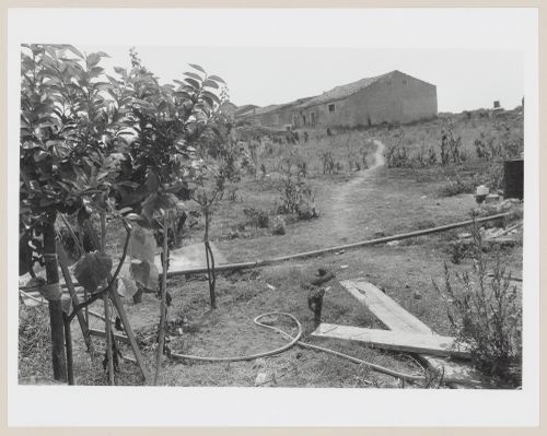 View of village houses in Sicily, Agrigento, Italy