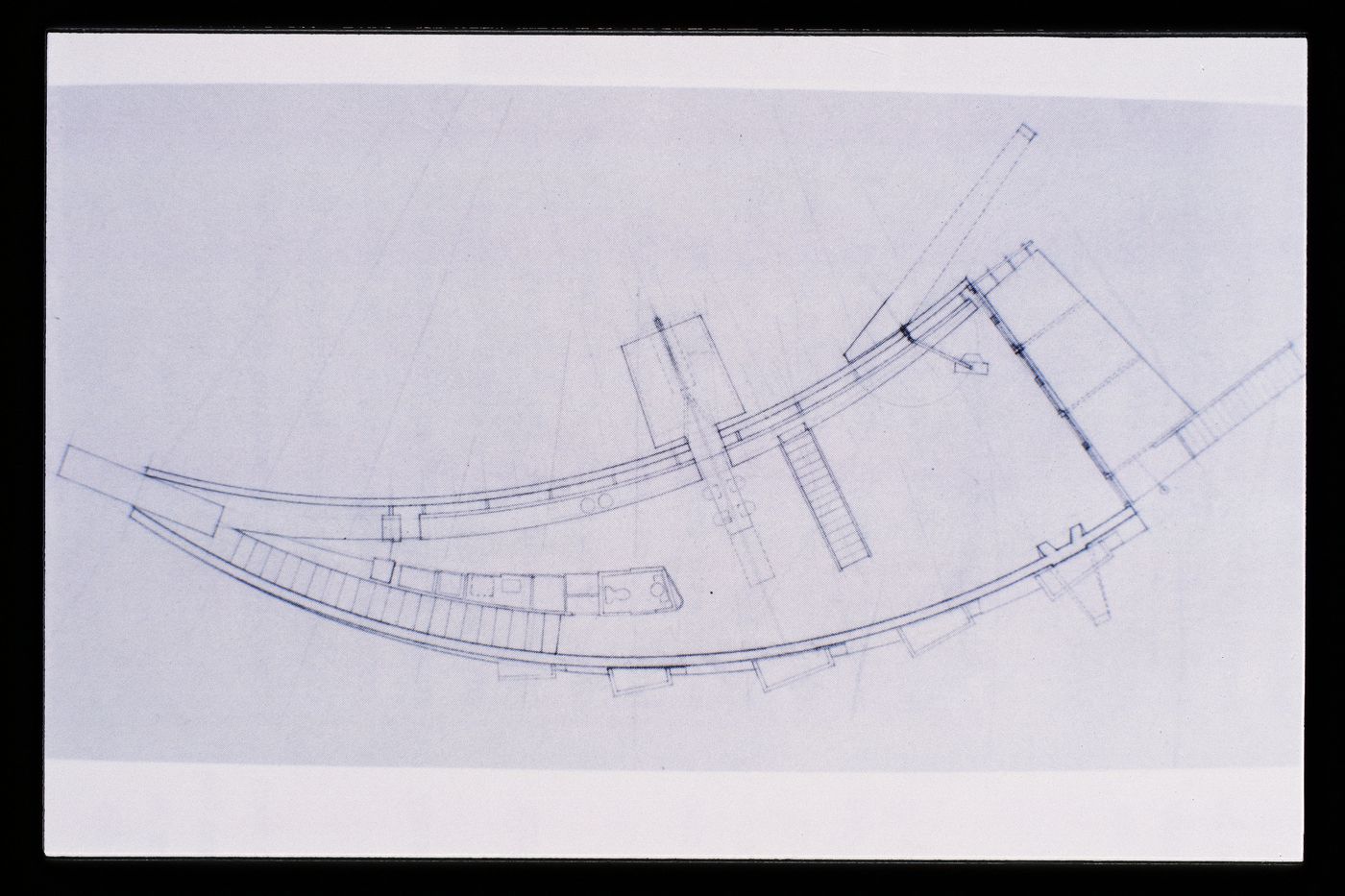 Slide of a drawing for Slow House, Long Island, by Diller + Scofidio