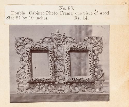 View of frames, F. Beato Limited, C Road, Mandalay, Burma (now Myanmar)