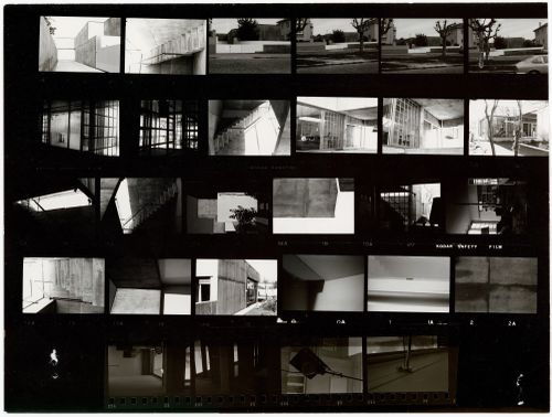 Contact sheet with views of Casa Manuel Magalhães, Porto