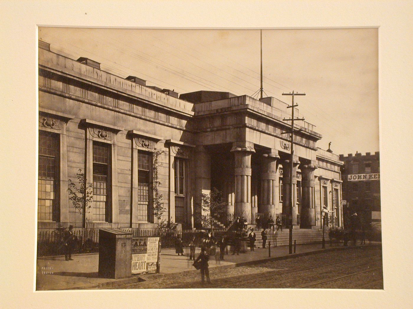 Frontal view of Tombs prison, New York City, New York