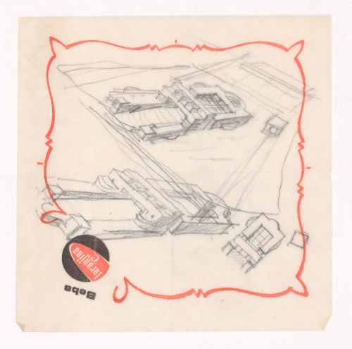 Sketch axonometric views for Casa Alcino Cardoso, Porto, Portugal