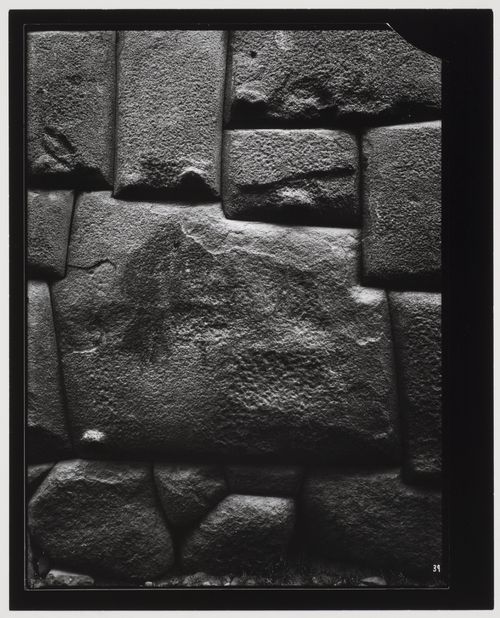 Close-up view of the Twelve Cornered Stone (also known as the Stone of Twelve Angles), the Palace of Inca Sinchi Roca, Hatunrumiyoc Street, Cuzco, Peru