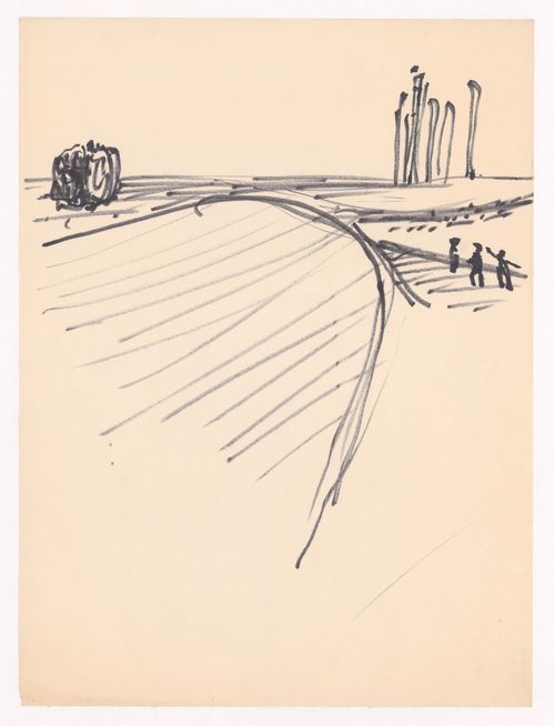 Sketch perspective for Monumento Aos Calafates, Foz do Douro, Porto, Portugal