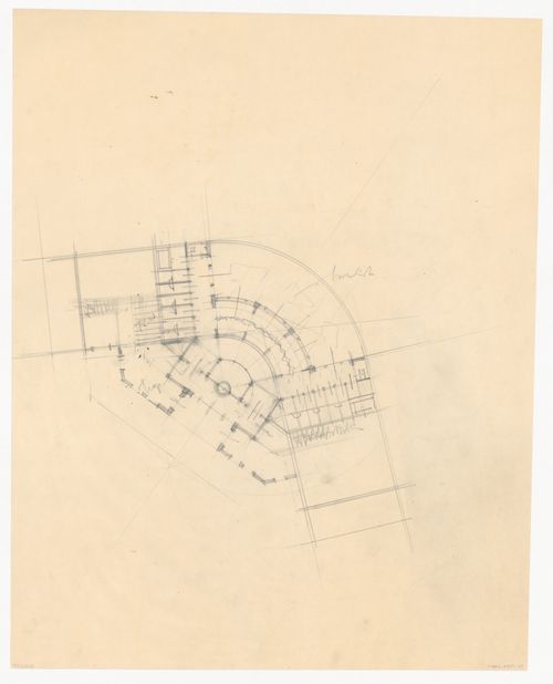 Plan for a city hall for the reconstruction of the Hofplein (city centre), Rotterdam, Netherlands