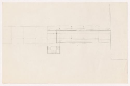 Sketch plan for a campus building for Illinois Institute of Technology
