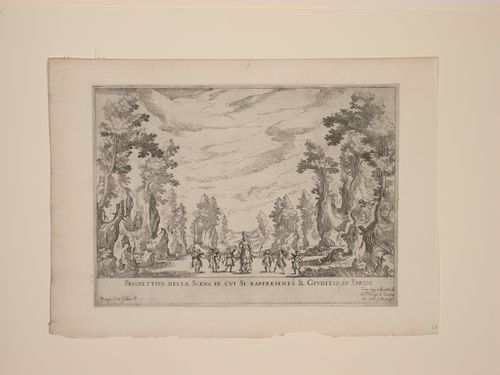 The setting for the play Il Giudizio di Paride: the countryside near Mount Ida