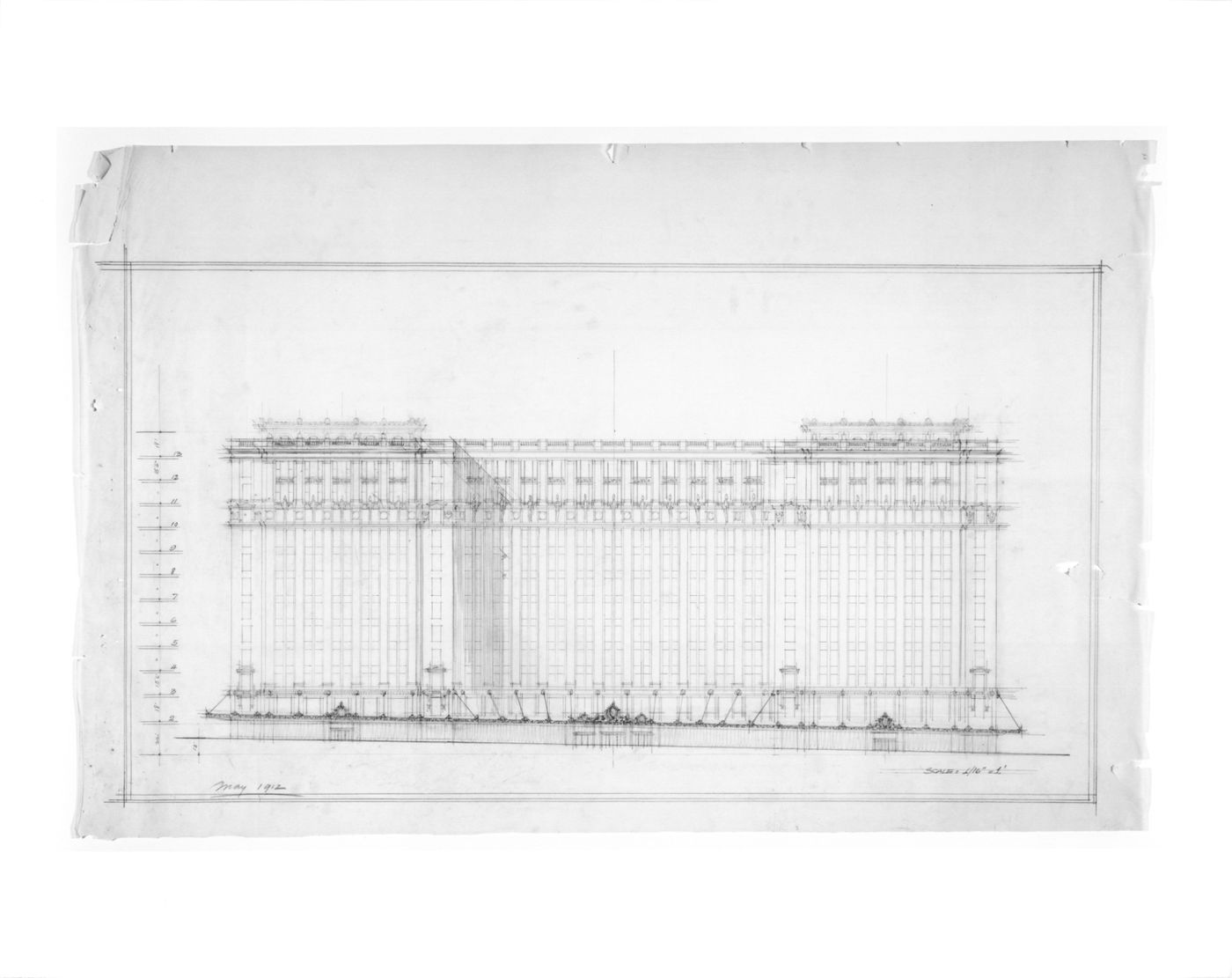Eaton's Building, Toronto - Building front elevation