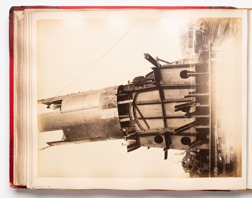 View of the Forth Bridge under construction, Firth of Forth, Scotland, United Kingdom