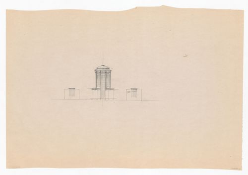 Street elevation for the reconstruction of the Hofplein (city centre) showing Industriegebouw Plan B and other mixed-use developments, Rotterdam, Netherlands