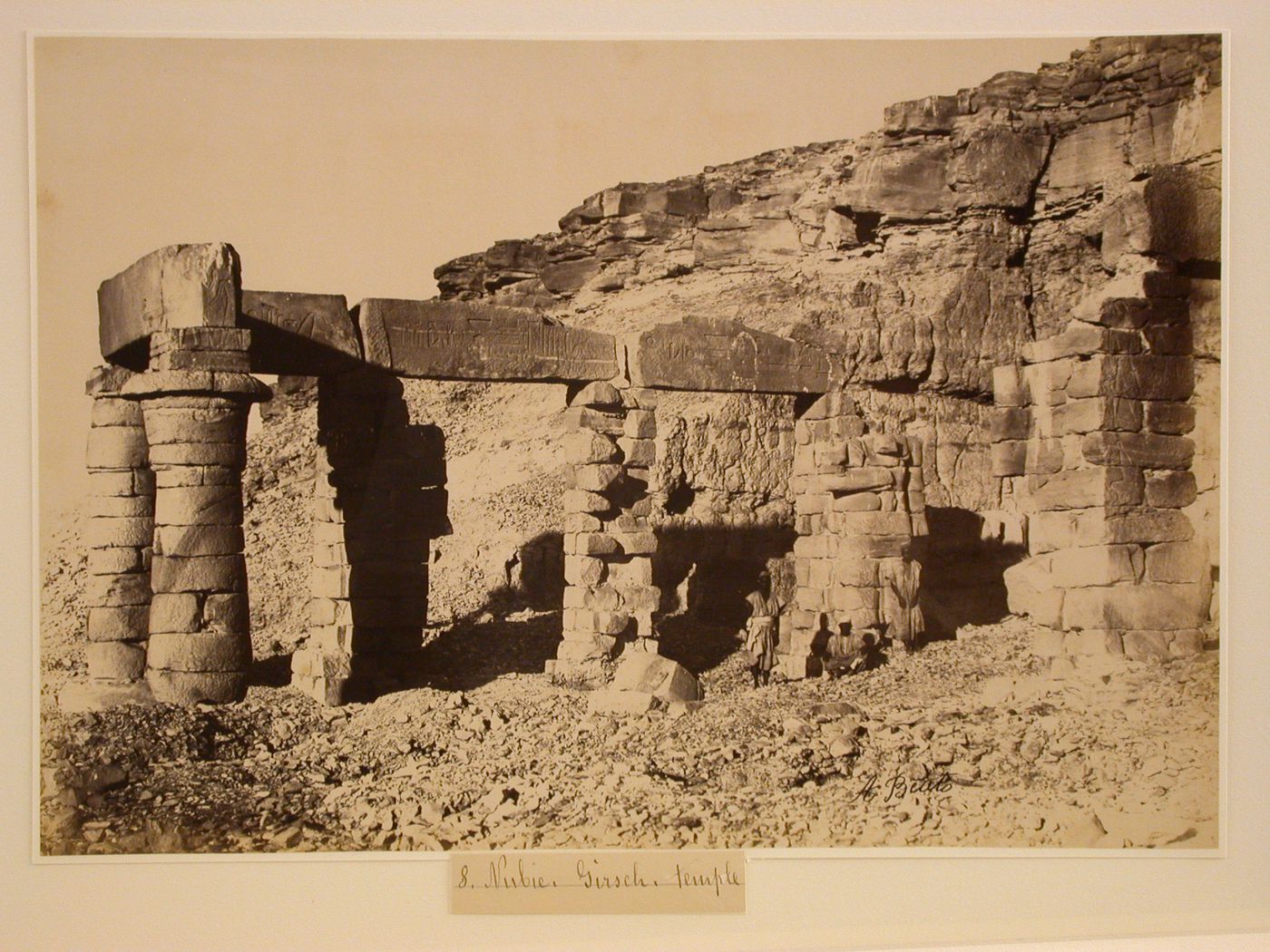 View of the Temple of Gerf Hussein, Lower Nubia (partially relocated to New Kalabsha), Egypt
