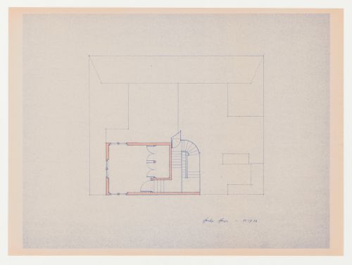 Third floor plan for the Hanks-Paré Residence, Tuxedo Park, New York