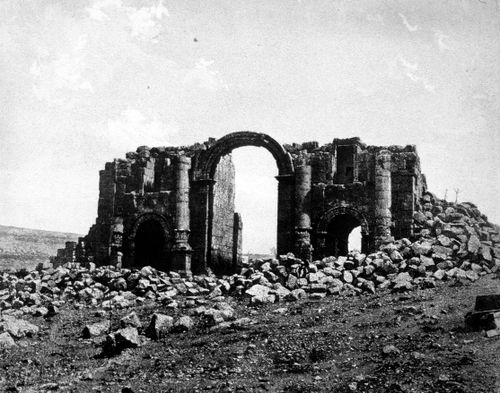 View of an archeological site near the Dead Sea, Israel