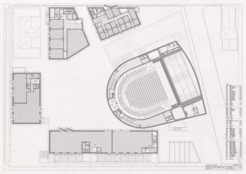 Third floor plan for Centro Cultural Manzana del Revellin, Ceuta, Spain
