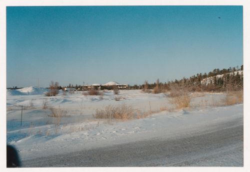 View of landscape regeneration, Northwest Territories Legislative Assembly Building, Yellowknife, Northwest Territories