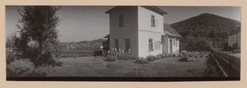 View of country house Hukvaldy, Czech Republic