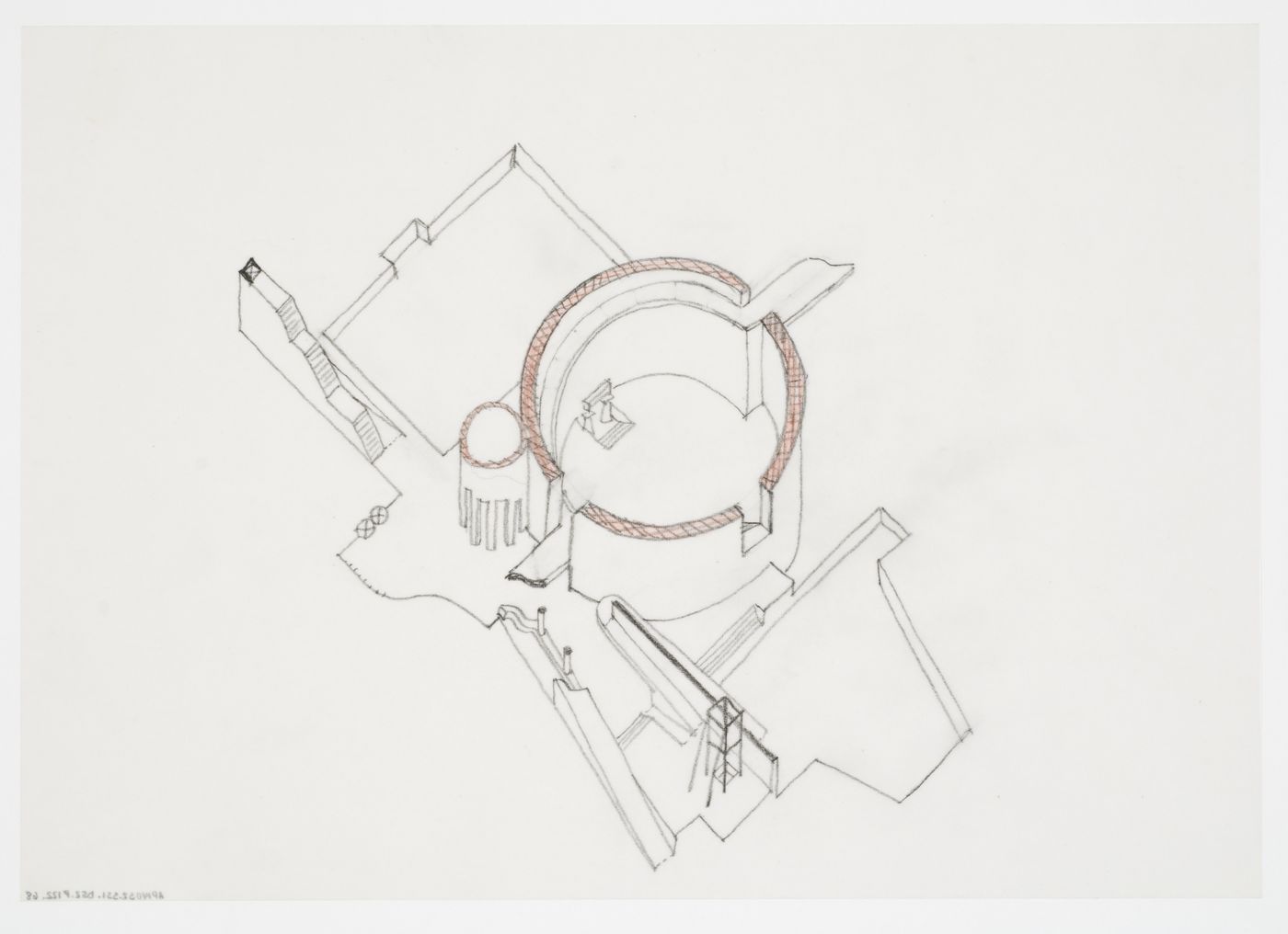 Staatsgalerie, Stuttgart, Germany: axonometric