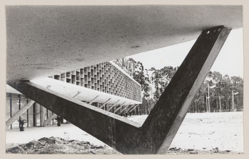 View of States Pavilion, under construction, São Paulo, Brazil

