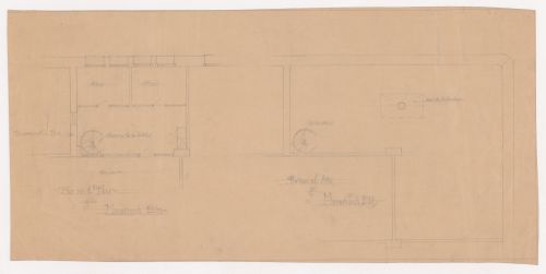 Monadnock Building, Chicago: Partial sixteenth floor and attic plans