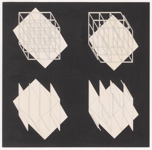 Axonometrics for House III, Lakeville, Connecticut