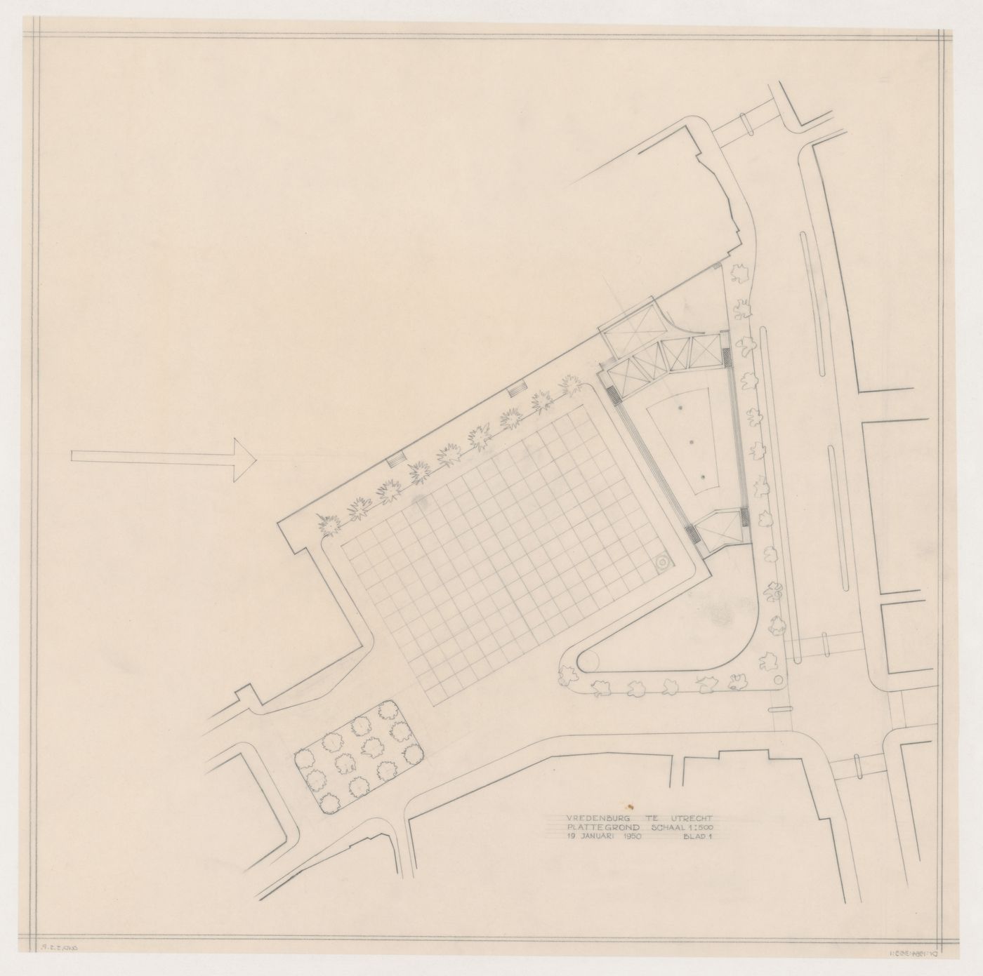 Site plan for Vredenburg mixed-use development, Utrecht, Netherlands