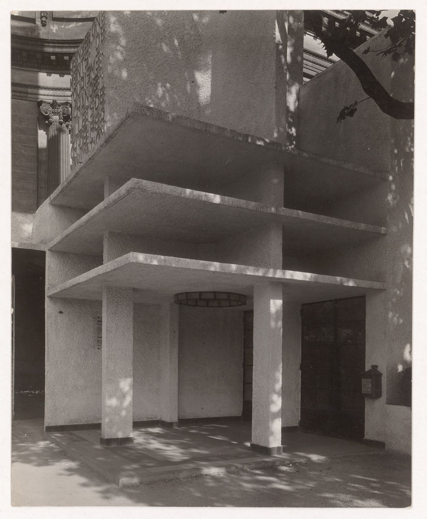 Exterior view of entrance to tourism pavillion, Exposition internationale des arts décoratifs et industriels modernes, Paris, France
