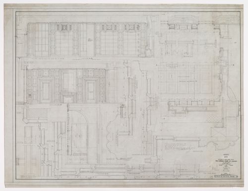 Détails de la salle de repos, Cour suprême du Canada, Ottawa, Ontario, Canada (1937-1953, 1977)