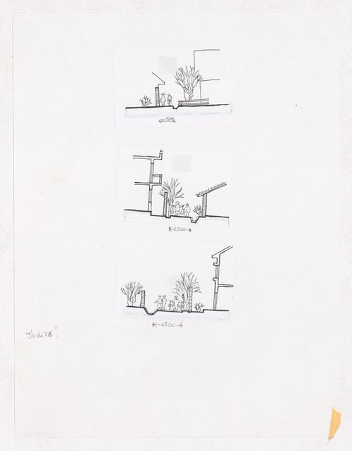 Illustration showing examples of width of road for Sichuan housing project for "Housing a Billion: Village Upgrading: Jianlu, China" publication