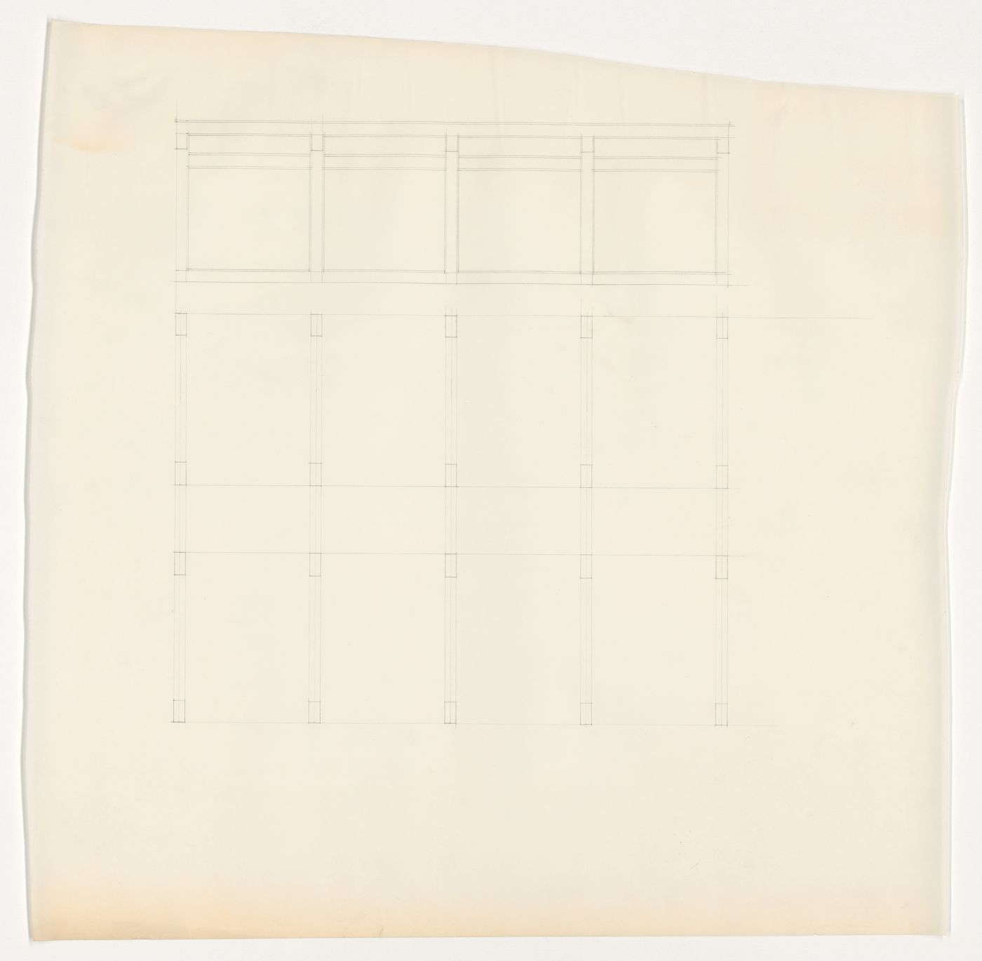 Elevation and plan for Piano Houses