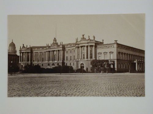 View of the principal façade of the Alte Bibliothek [Old Library] (also known as the Royal Library), Bebelplatz, Berlin, Germany