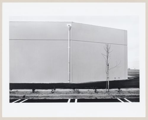 View of the south wall of an unoccupied industrial structure, 16812 Milliken, Irvine, California, United States, from the series “The new Industrial Parks near Irvine, California”