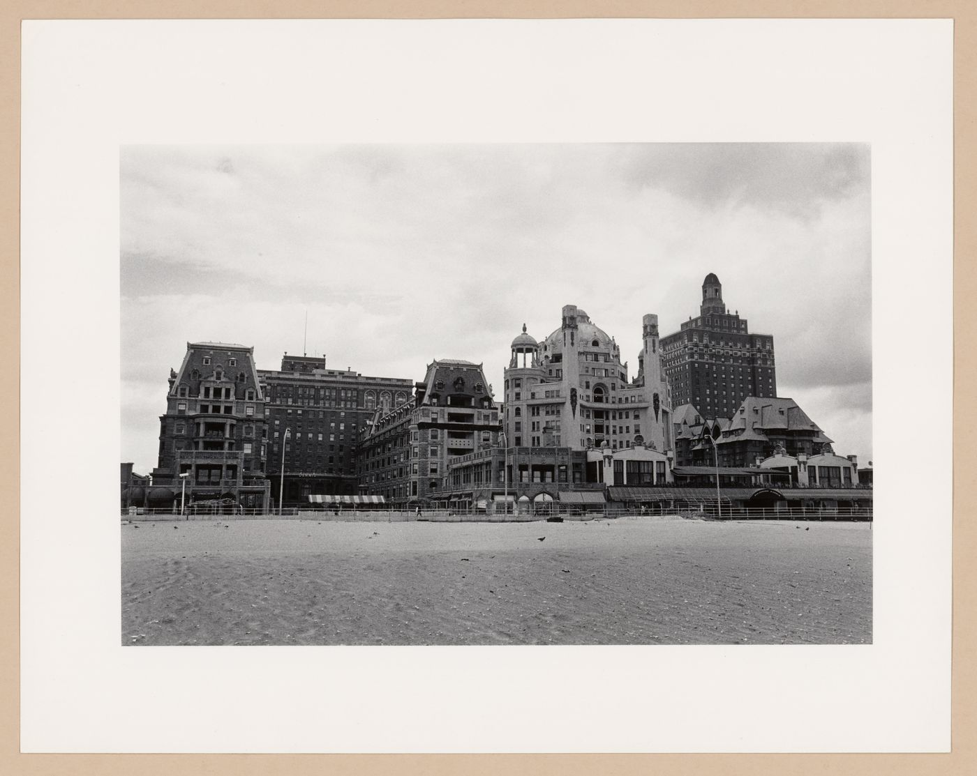 View of holiday resorts from the beach, Atlantic City, New Jersey